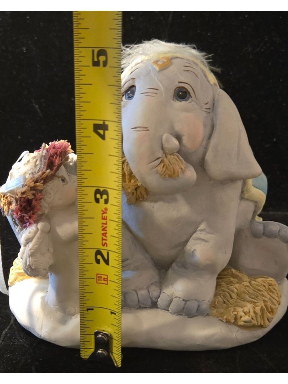 Dreamsicles "Under The Big Top" Elephant & Cherub Figurine By Kristin 1996 - Picture 7 of 8
